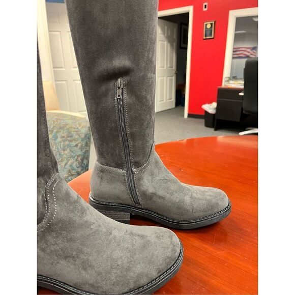 Lucky Brand Taupe Heeled Boots - Picture 10 of 11